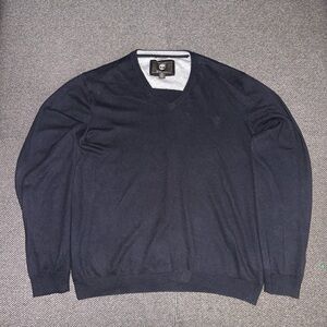 Timberland Cashmere Blend Navy V-Neck Sweater